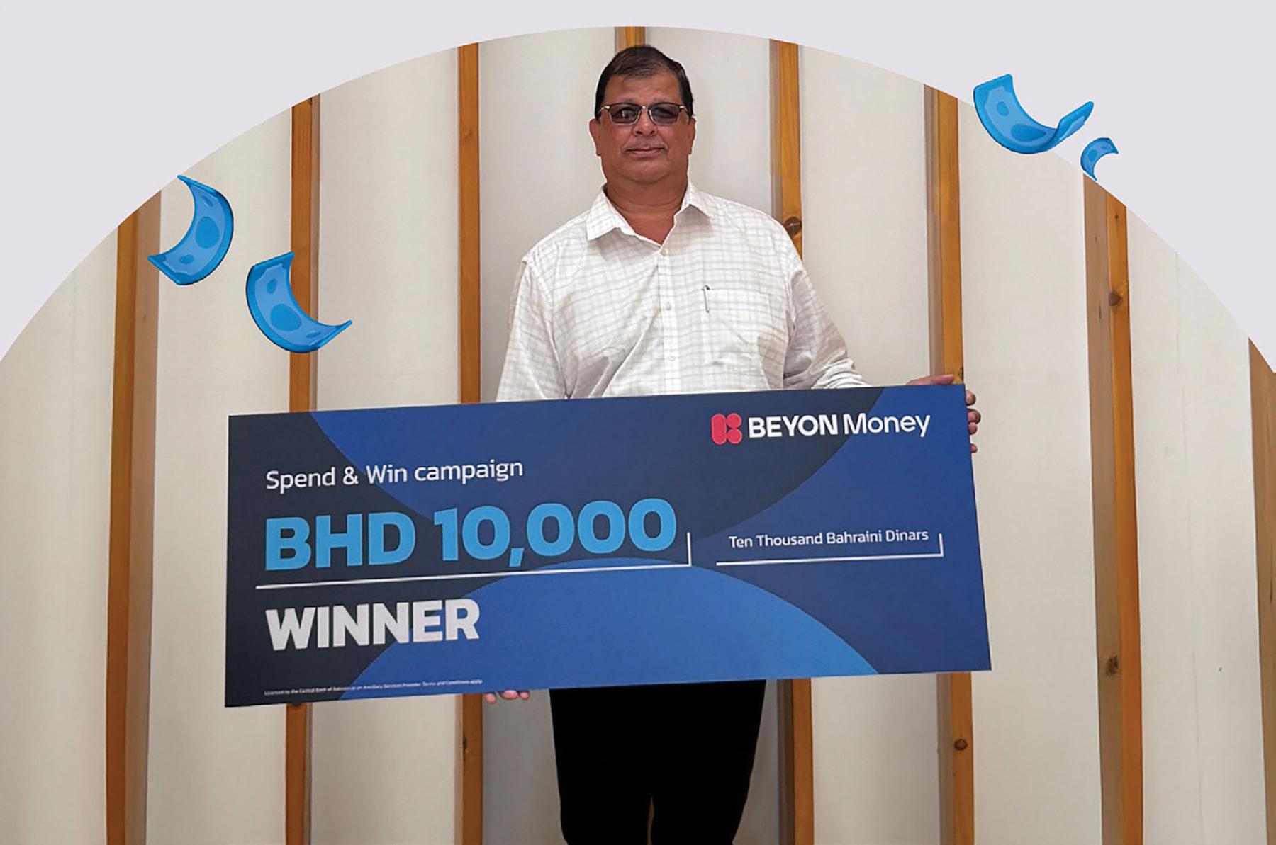 Beyon Money تكرم الفائز بالجائزة الكبرى بقيمة 10,000 دينار في حملة ...